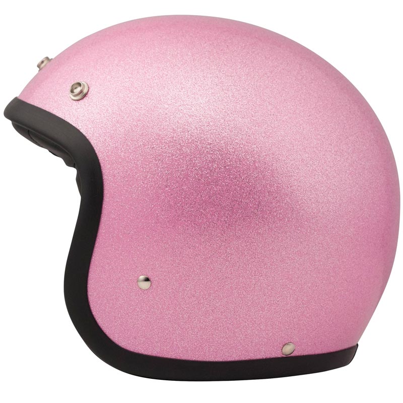 DMD Vintage Öppen MC-hjälm (Glitter) Rosa