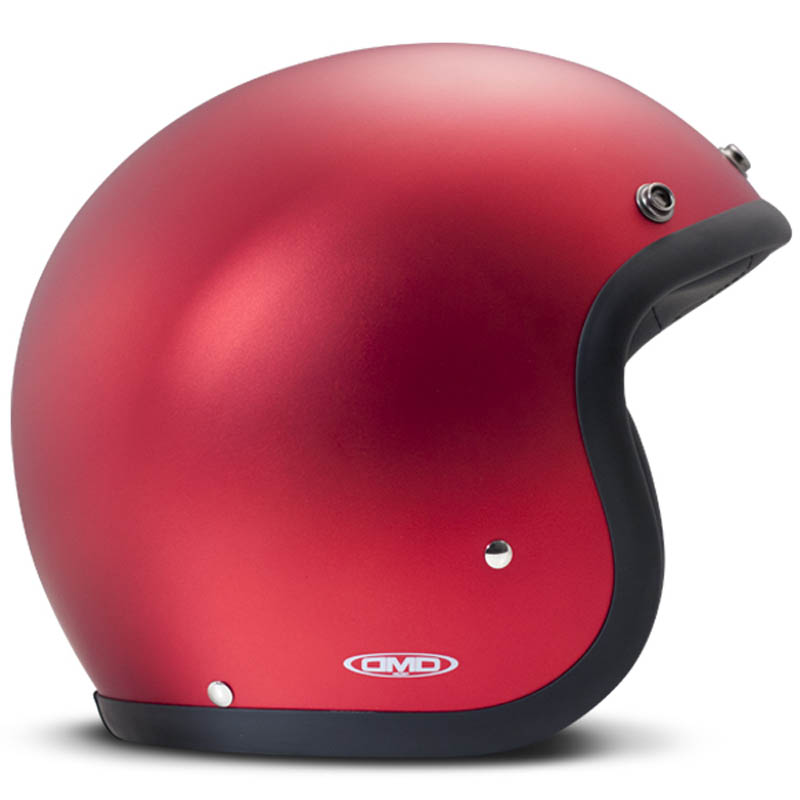DMD Vintage Öppen MC-hjälm (Solid) Metallic Röd
